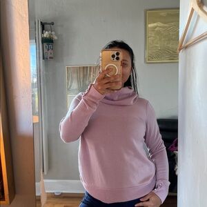 Talbots Lavender/light pink Cowl Neck Sweater